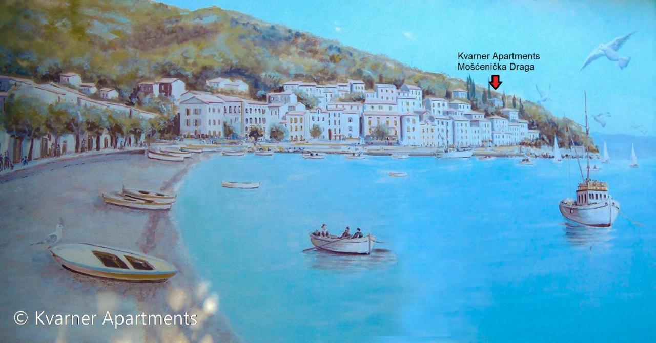 Kvarner Apartments - Mošćenička Draga Екстериор снимка